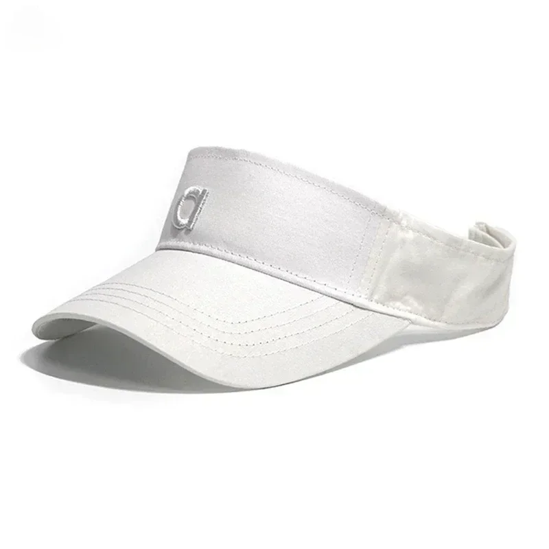 AL Yoga Sun Hat Unisex Cotton Adjustable Visor Protection Top Empty Solid Sport Tennis Running Sunscreen Baseball Cap