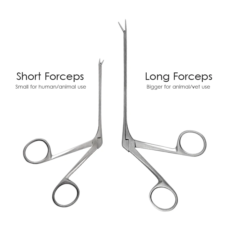 Ear Nose Cleaner Pliers Pick Endoscope Earwax Remover Hartman Micro Alligator Crocodile Veterinary Forceps Tweezer Otoscope Tool 2