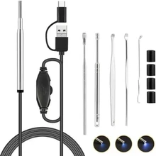 

New 3 In 1 Ear Wax Removal Tool USB Otoscope-Ear Scope Camera In Ear Cleaning Endoscope Visual Ear Spoon 3.9mm Earpick Otoscope
