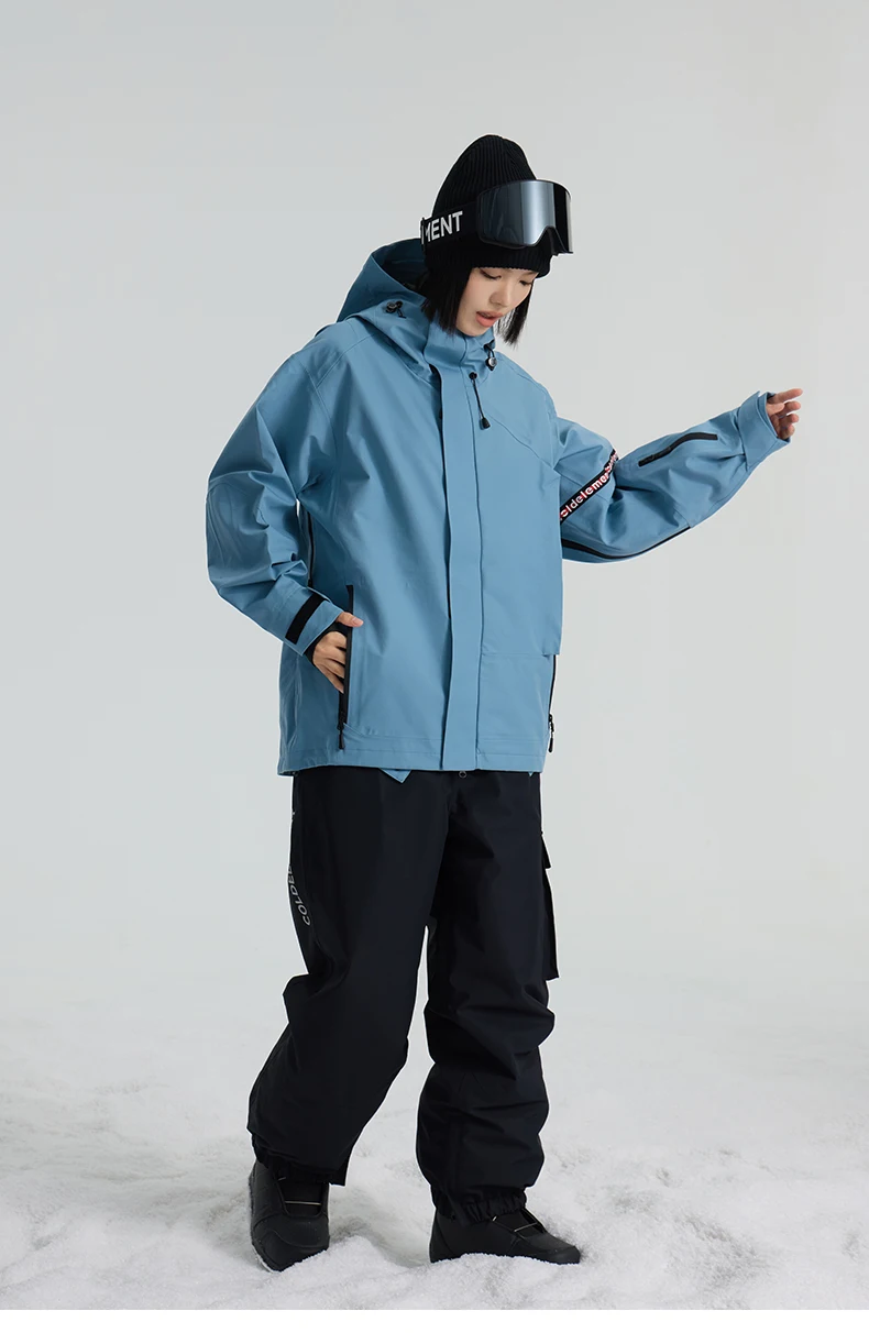Hard Shell Ski Jacket – Waterproof 3 Layer Durable Winter Coat for Snowboarding Women