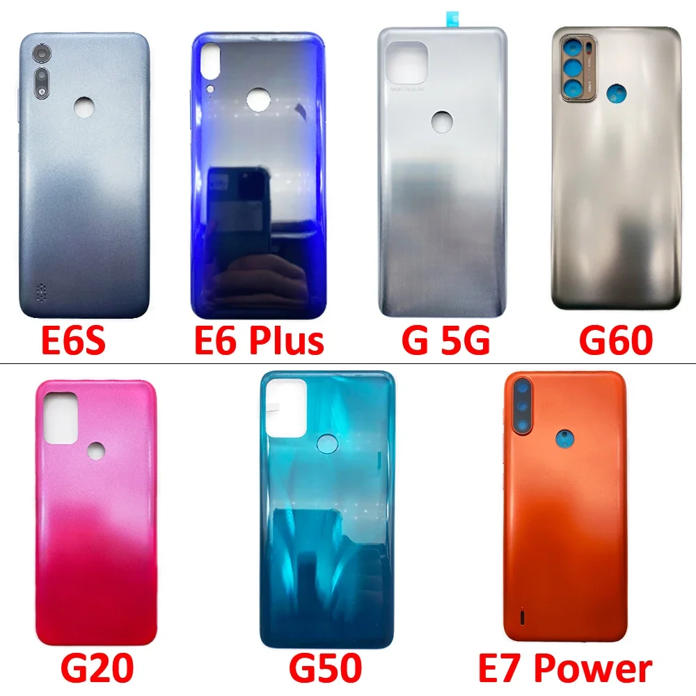 Back Battery Back Cover Door Housing Case Replacement Parts For Motorola Moto E6 Plus E6S G 5G E7 Power G20 G50 G60 phone back cover,glass phone back cover,glass battery cover