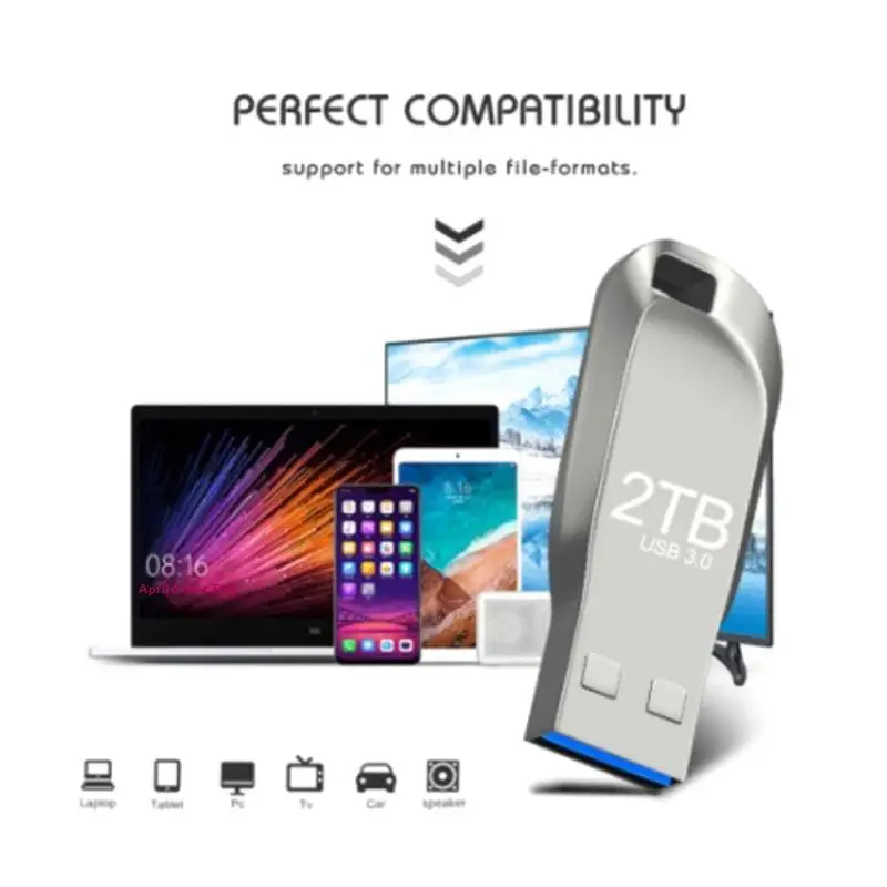 고속 USB3.0 플래시 드라이브 금속 방수 U 디스크 휴대용 데이터 저장 장치(타입 C 어댑터 포함)