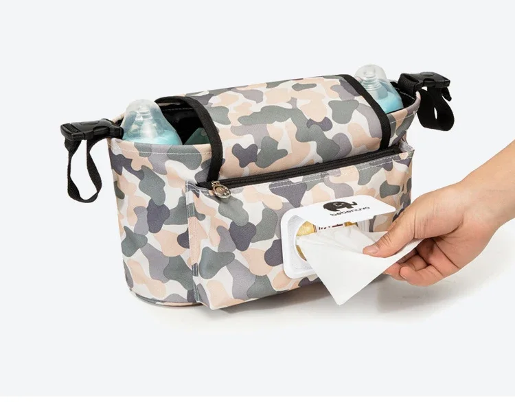 Description Picture 6 of itemBaby Stroller Organizer Bag Mummy Diaper Bag Hook Baby Carriage Waterproof Large Capacity Stroller Accessories Travel Nappy
