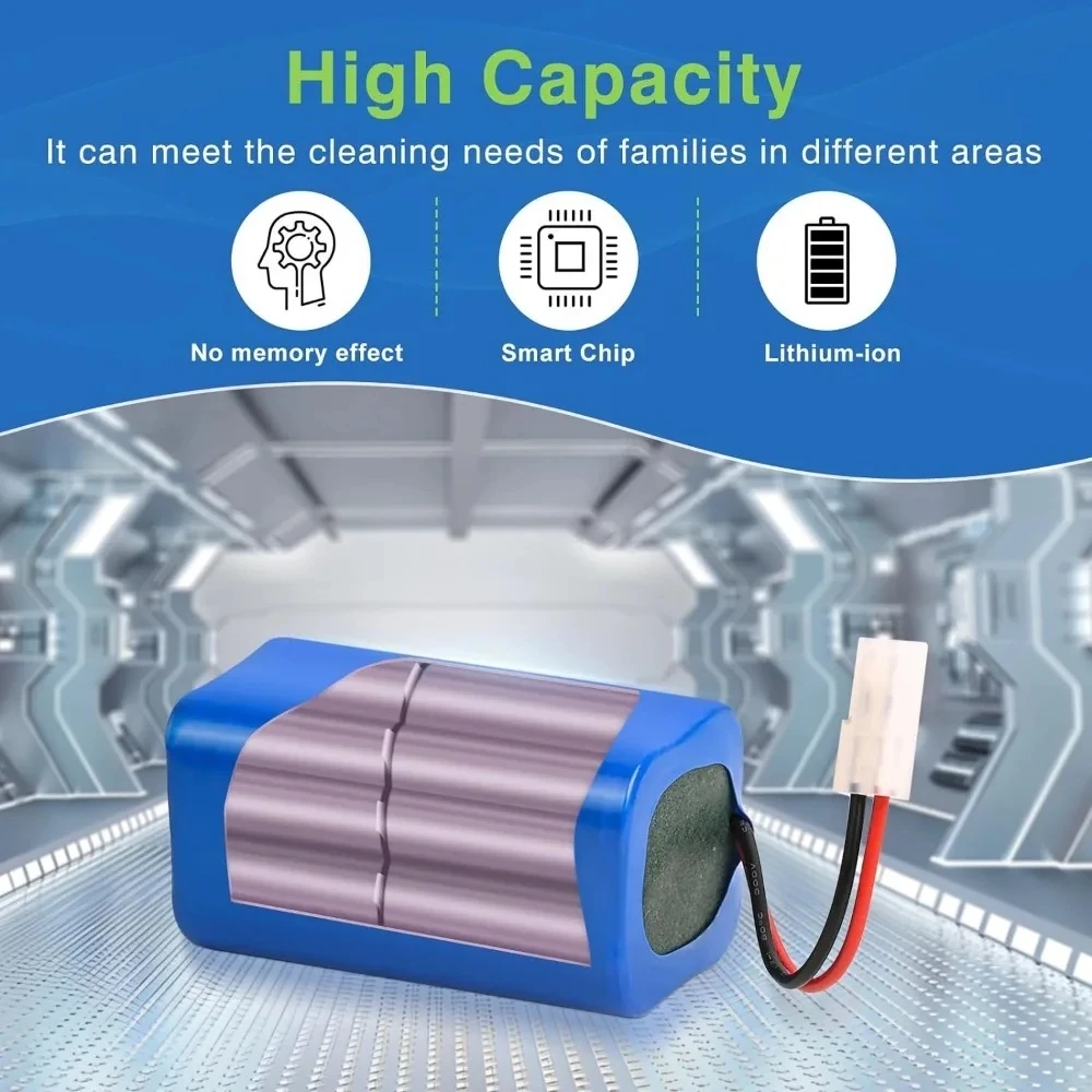 For Original Xiaomi Replacement Battery H18650CH-4S1P For XIOMI MIJIA Mi Robot Vacuum-Mop Essential G1 MJSTG1, SKV4136GL 2600mAh 4