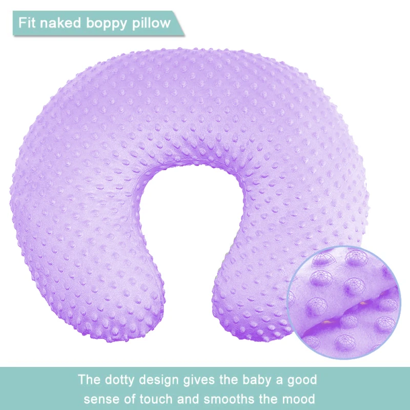 Baby Nursing Pillow Cover Coral Velvet Soft Non-slip Skin-friendly Multi-functional Breastfeeding Anti-vomiting Pillow Cover