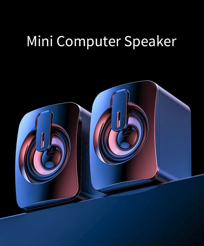 Hifi Stereo Rgb Gaming Speakers With Microphone For Pc Laptops_voghion.com