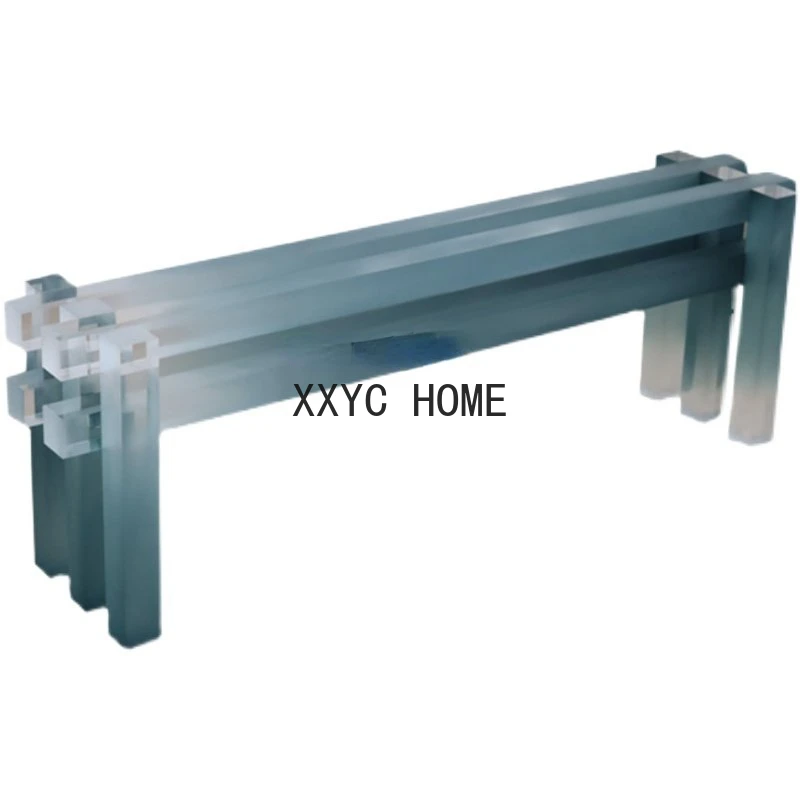 

Акриловая скамейка с градиентом, консоль для столов, домашний декоративный стул для обуви, сменный стул