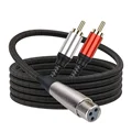 XLR Female to 2RCA