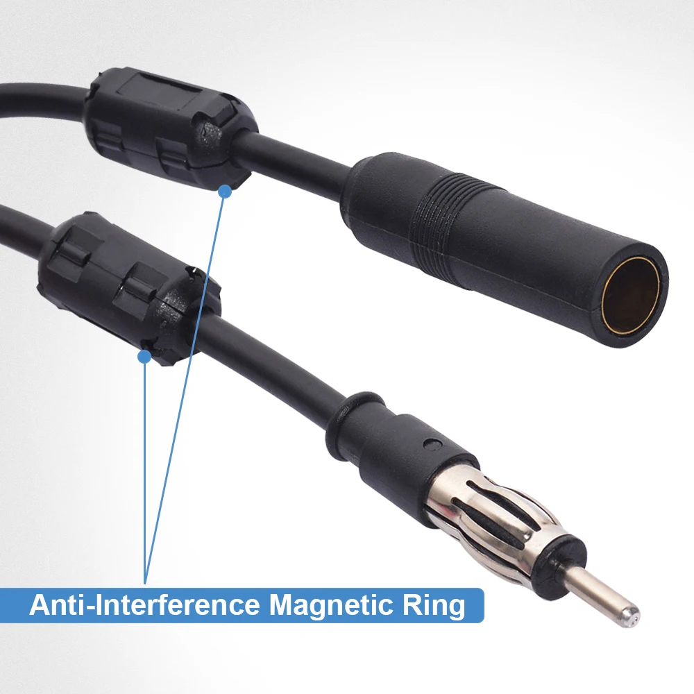 Superbat Universal Car Stereo FM Radio Signal Booster Amplifier Amp Antenna for Marine Vehicle Truck Audio Radio Stereo Media