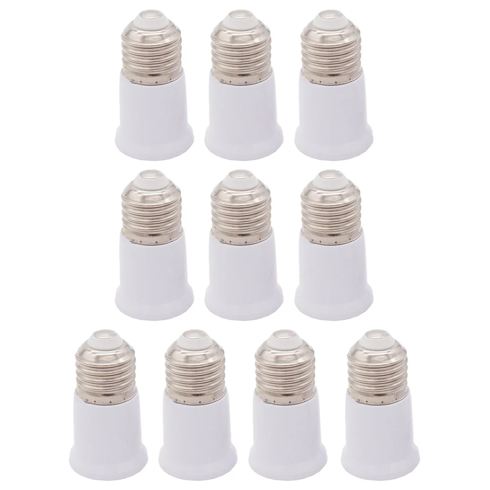 

10pcs E27 to E27 LED Light Bulb Extender Flexible Light Bulb Extension Adapter