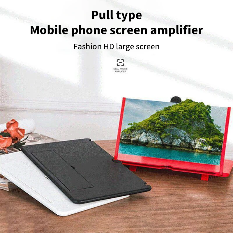 10inch 3D Phone Screen Magnifier Amplifier Folding Design HD Video Magnifying Glass Watch Movies Smart Phone Bracket Holder