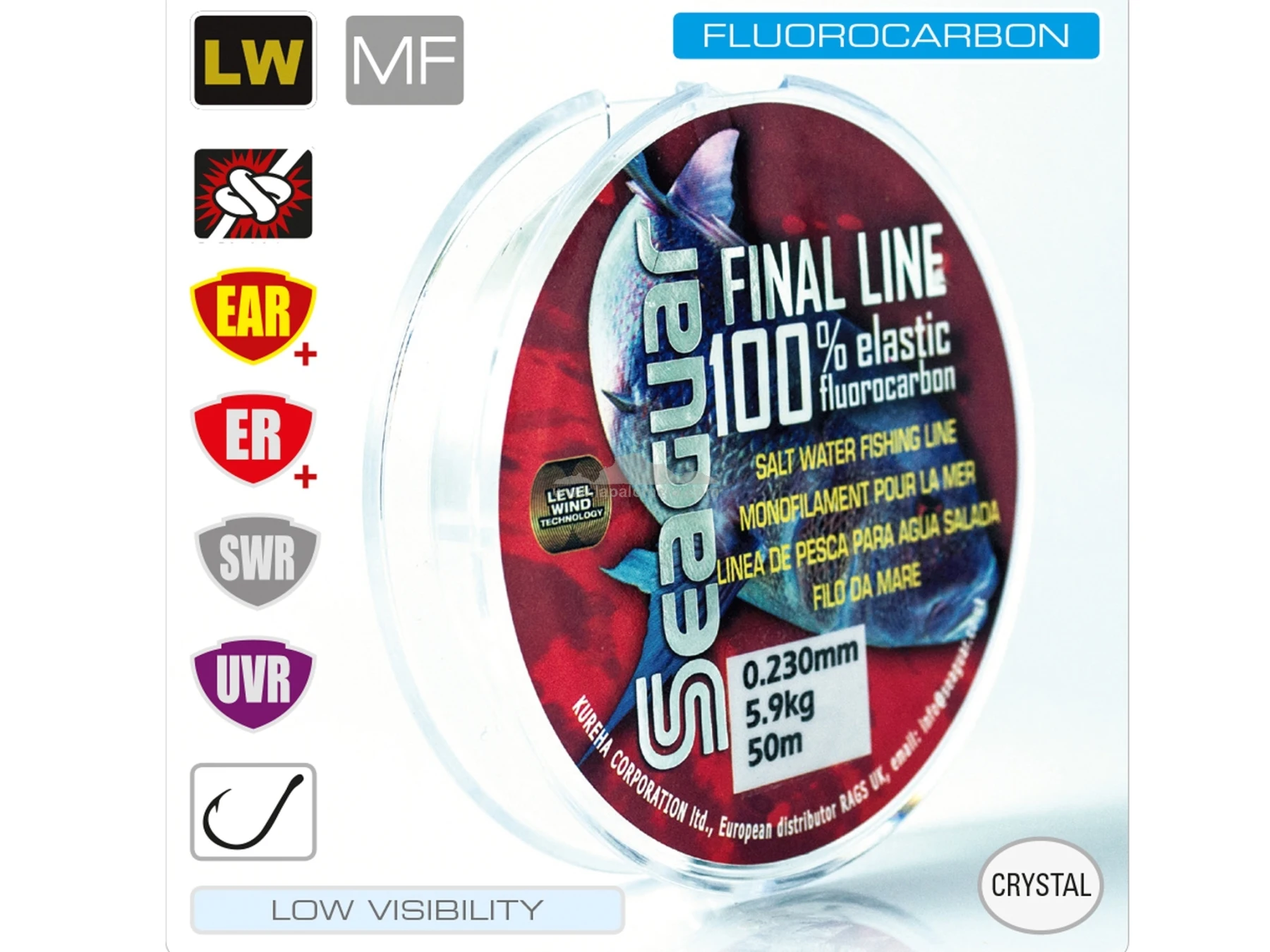 SEAGUAR FINAL LINE 50MTS Fishing Line Fluorocarbon Seaguar