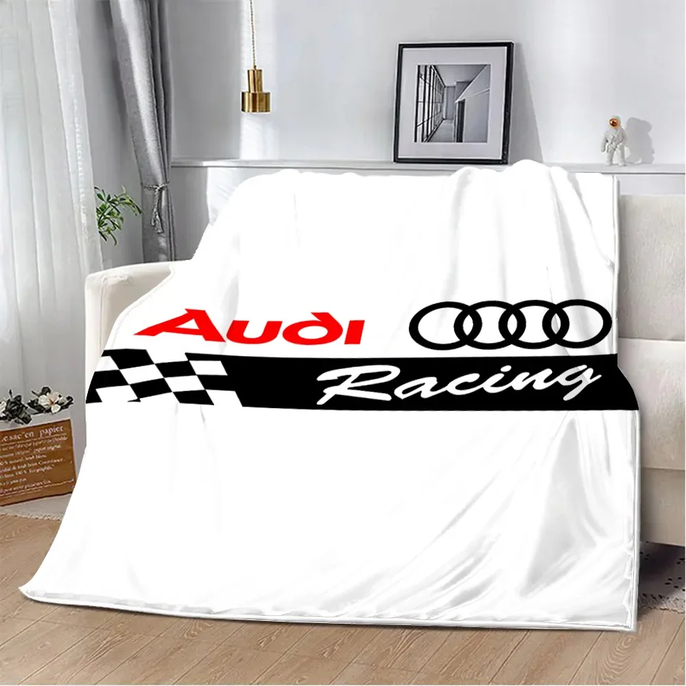 Printed Blanket Racing RS A-audis car Picnic Blankets Warm Blanket Soft and Comfortable Blanket Home Travel Birthday Gift 3