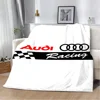 Printed Blanket Racing RS A-audis car Picnic Blankets Warm Blanket Soft and Comfortable Blanket Home Travel Birthday Gift 3