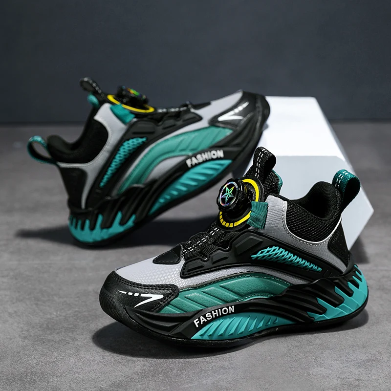 Boys Girls Sneakers Lightweight Anti-Slip Breathable Mesh Comfort Unisex-Child Sports Running Walking Athletic Shoes for Kids 5