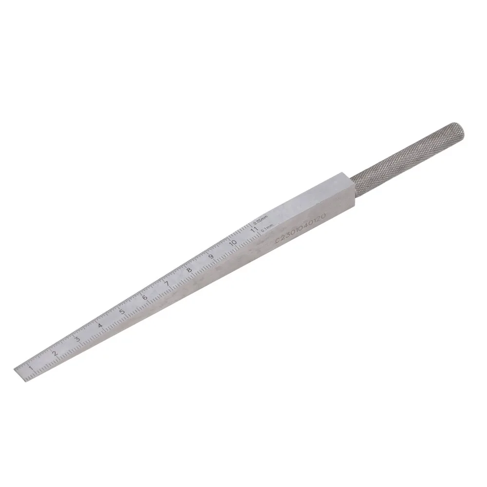 웨지 필러 게이지 스테인레스 스틸 테이퍼 게이지 더블 스케일 2 스케일 홀 측정 도구 0.5?11mm 갭 필러 용접 정렬 도구