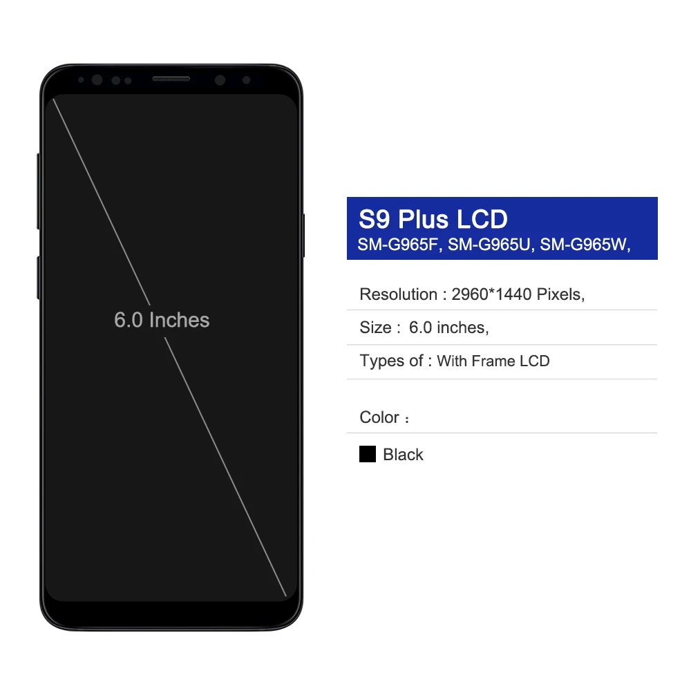 Enhanced Title: Premium Display Screen with Frame & Touch Digitizer Assembly Replacement