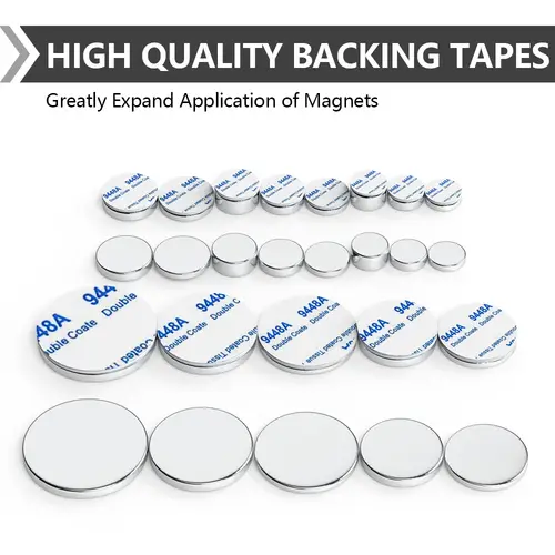 Super Powerful Magnet Neodymium With double-sided adhesive Magnet Round NdfeB N35 Strong Permanent Magnetic imanes Refrigerator - Image 2