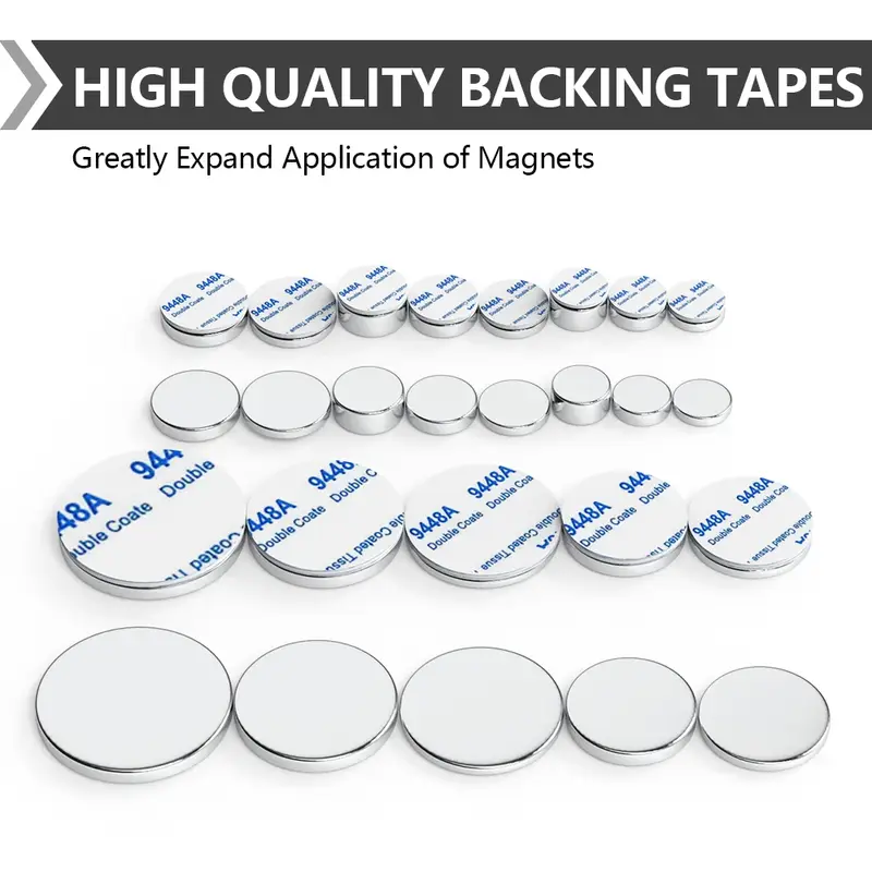 Super Powerful Magnet Neodymium With double-sided adhesive Magnet Round NdfeB N35 Strong Permanent Magnetic imanes Refrigerator - Image 2