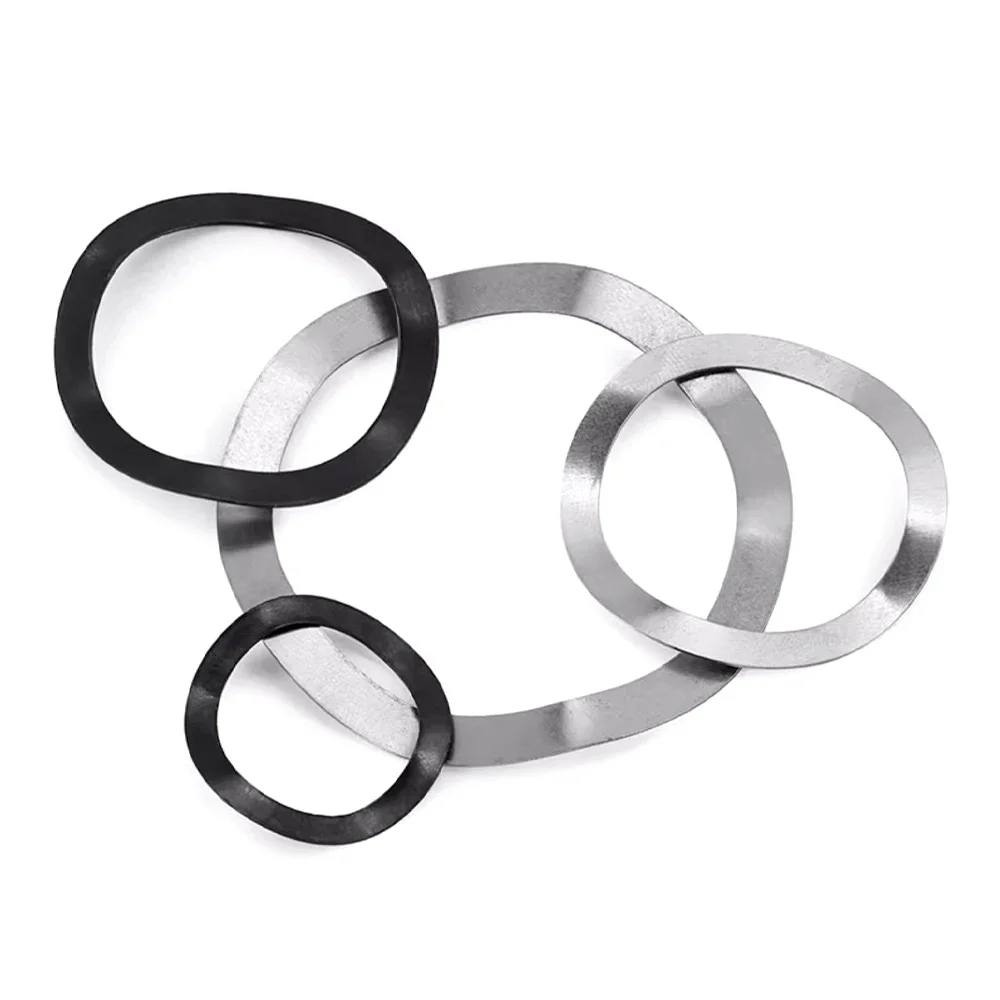 washer gasket set 65# Manganese Steel M3 M4 M5 M6 M8 M10 M12 M14 M16 M19 M21 M24 M27-M118 Wave Washer 3/5/6/7 Wave Crest Type Gasket Spring Washer