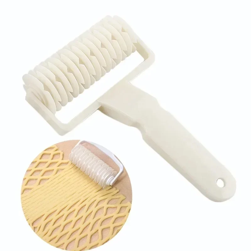 Roller Cutter Creative Baking Tools Plastic Roller Mesh Cutter L/M/S Grid Pattern for Pastry Dough Fondant Pizza Cakes Pies Kitchen Supplies