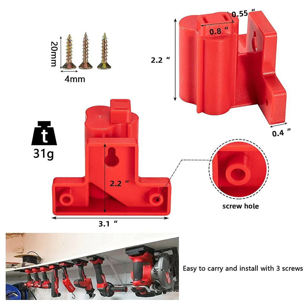 Mutool Organisateur d'outils électriques,Support mural pour 4