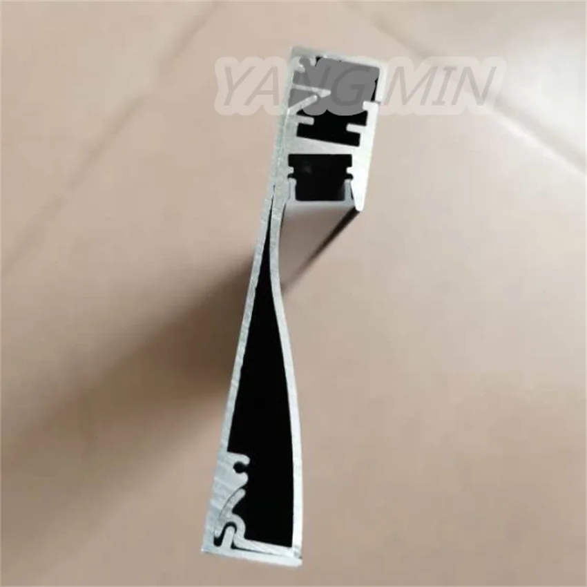 1M/PCS Factory Kitchen Aluminum Curved Skirting Board Protector Black Wall Skirting Aluminum Profiles for Skirting