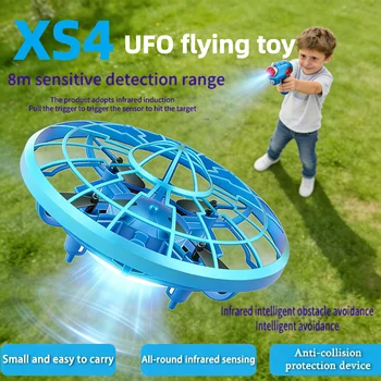 Drone UFO in bilico con controllo dei gesti delle mani 2025 Disco volante a induzione a infrarossi per bambini Facile supporto automatico Mini aereo RC giocattolo