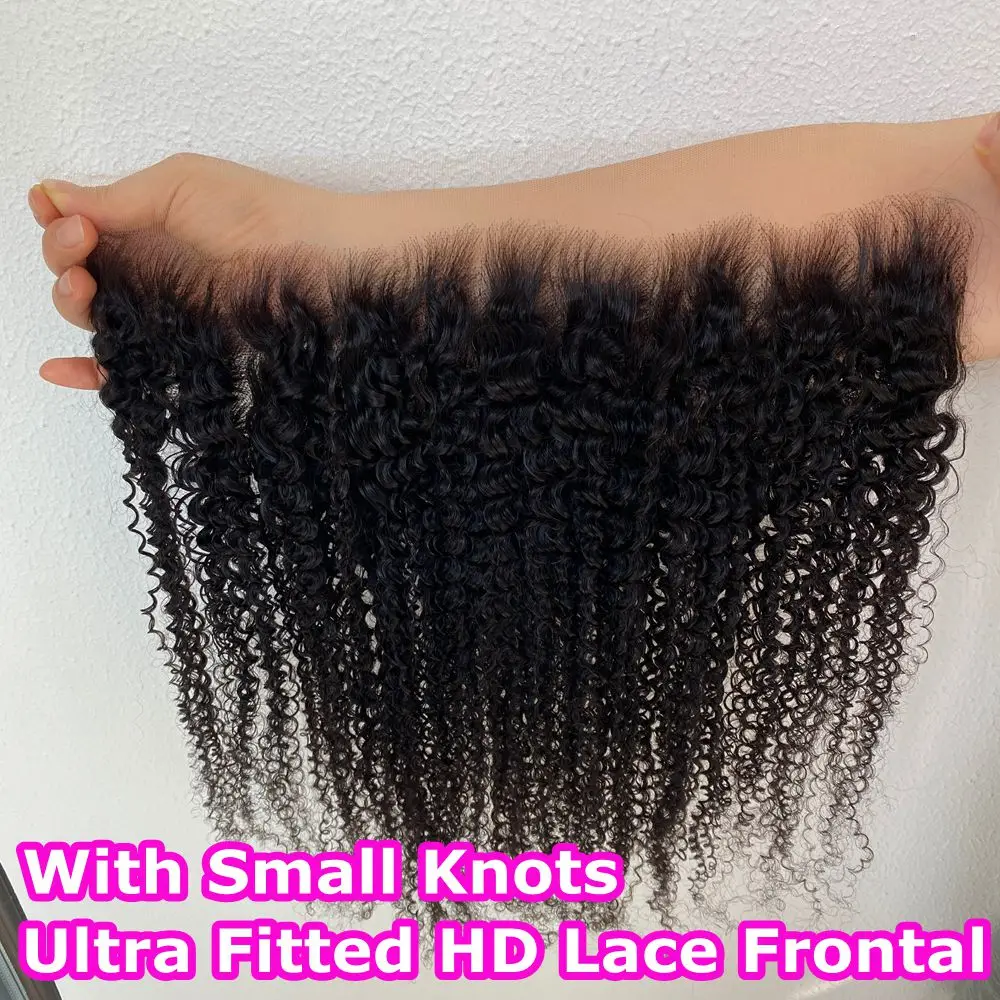 SKINLIKE Afro Kinky Curly 13x6 HD Lace Frontal Melt Skins 6x6 HD Lace Closures Invisiable 13x4 Wig Pre Plucked Hairline