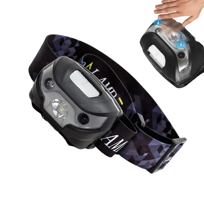 

Головной фонарик для взрослых, Головной фонарь, фонарик, перезаряжаемые головные фонари, водонепроницаемые индукционные головки