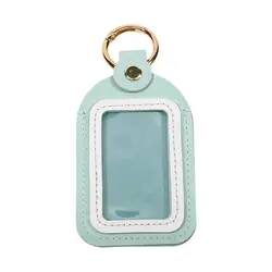 Multifunctional PVC Key Pouch with Chain - Portable Protective Organizer (Baby Blue)