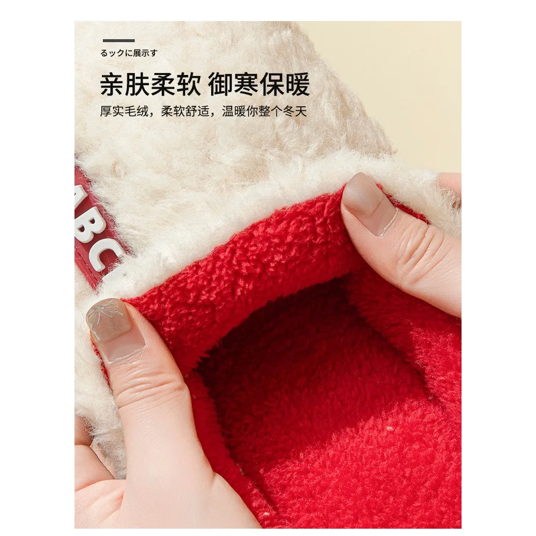 New cotton slippers for men and women autumn and winter with thick bottom for indoor warm and non-slip furry cotton shoes 6