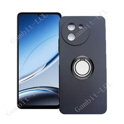 Ring Holder Bracket Phone Case with TPU Soft Cover for Doogee Note 59 5G (Ring Case Black)