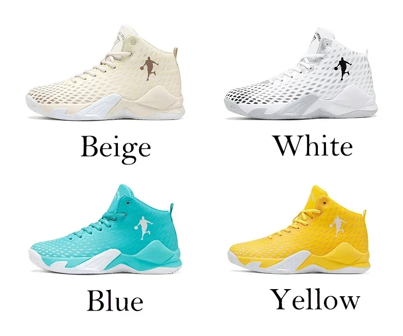 Description Picture 5 of itemBrand Mens Basketball Shoes Boys High-top Sneakers Casual Breathable Tennis Shoes Womens Comfortable Non-slip Youth Sports Shoes