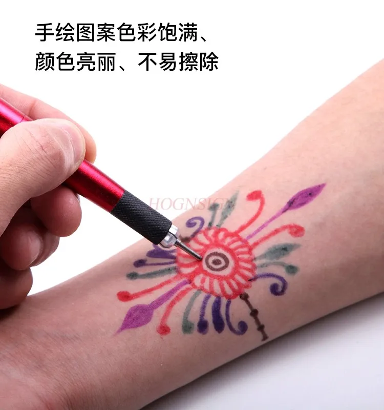 

Tattoos Handdrawn Pen, Colorful Black Tattoos, Special Ink Core, Oil Resistant, Not Fading