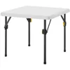 24inch Kids Square Folding Table, Light Weight, High Density Polyethylene，No Assembly, Toddler 1