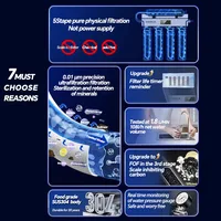 BROVA ห้องครัวกรองน้ําอัพเกรด 5 ขั้นตอน Ultrafilteration เครื่องกรองน้ําในครัวเรือนโดยตรงเครื่องกรองน้ําดื่ม TapWater กรอง 2