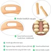 ZONGKUNG 1PCS Wooden Therapy Massage Sets Pain Relief Anti Cellulite Body Slimmling Gua Sha Back Massager Maderoterapia Corporal 3