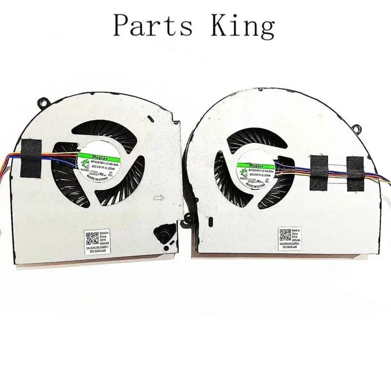 CPU 냉각 선풍기 및 GPU 선풍기, 델 에일리언웨어 17 R4 17 R5 P31E MG75090V1-C060-S9A MG75090V1-C070-S9A 0V613M 0K2PK 용 신제품