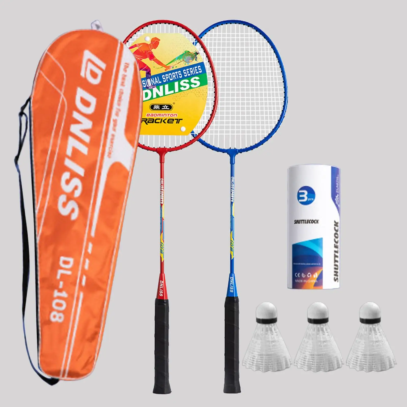 Professional Badminton Rackets Set 2Pcs Badminton Racket 2 Player