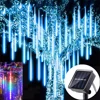 30/50cm Solar LED Meteor Shower Light Holiday String Light Waterproof Fairy Garden Decor Outdoor Led Street Garland Christmas 1