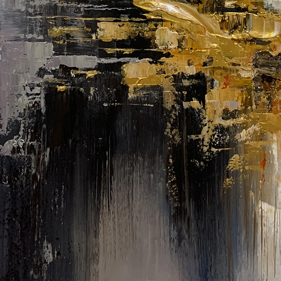 100% Hand Painted,Gold, Grey, Beige, Black ,Textured Painting, Acrylic Abstract Oil Painting, Wall Decor Living Room, Office Wal 100% Hand Painted,Gold, Grey, Beige, Black ,Textured Painting, Acrylic Abstract Oil Painting, Wall Decor Living Room, Office Wal