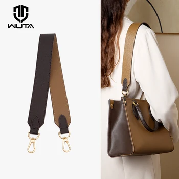 WUTA 정품 가죽 교체 와이드 숄더 백 스트랩 for LV Onthego 토트 백 조정 가능한 크로스 바디 핸드백 벨트 지갑 스트랩