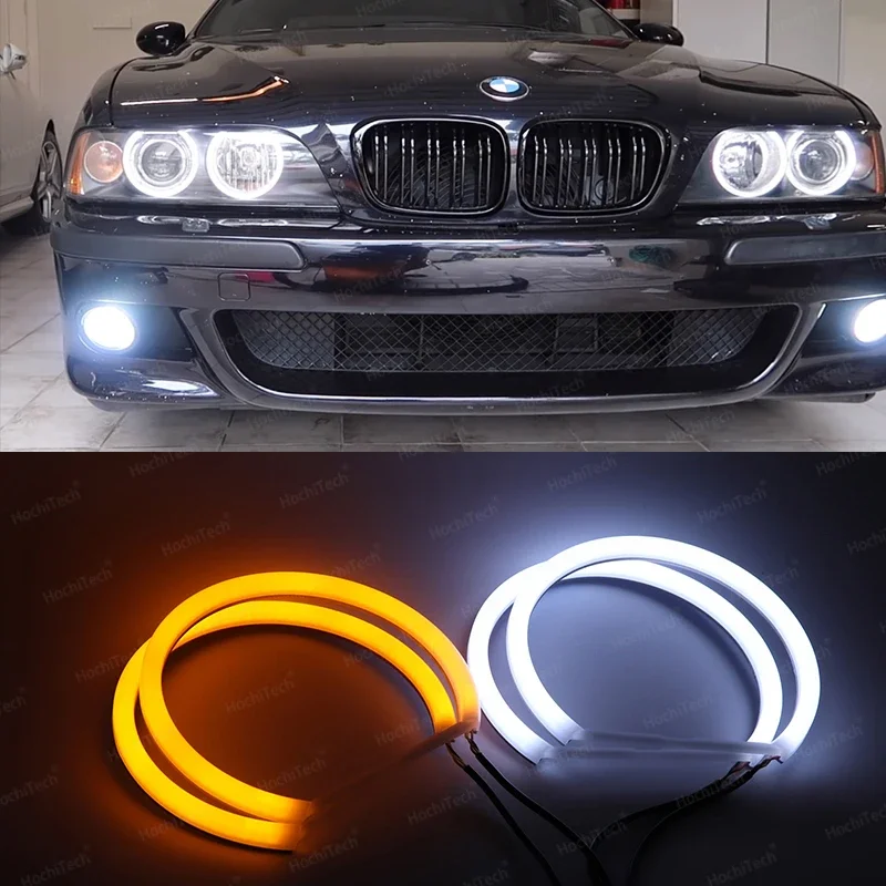 BMW 5 Series E39 525i 528i 530i 540i Dual Color Switchback Cotton Angel eyes led car light