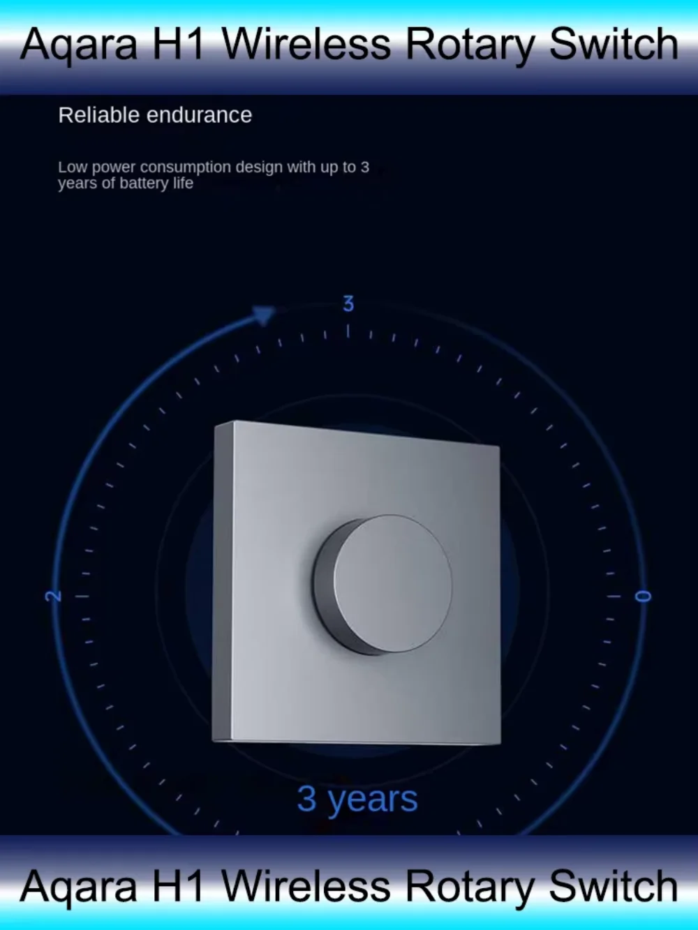 Aqara 스마트 디머 H1 무선 로터리 스위치 Zigbee3.0 스마트 홈 전구 조명 커튼용 원격 제어 앱 홈킷과 함께 작동