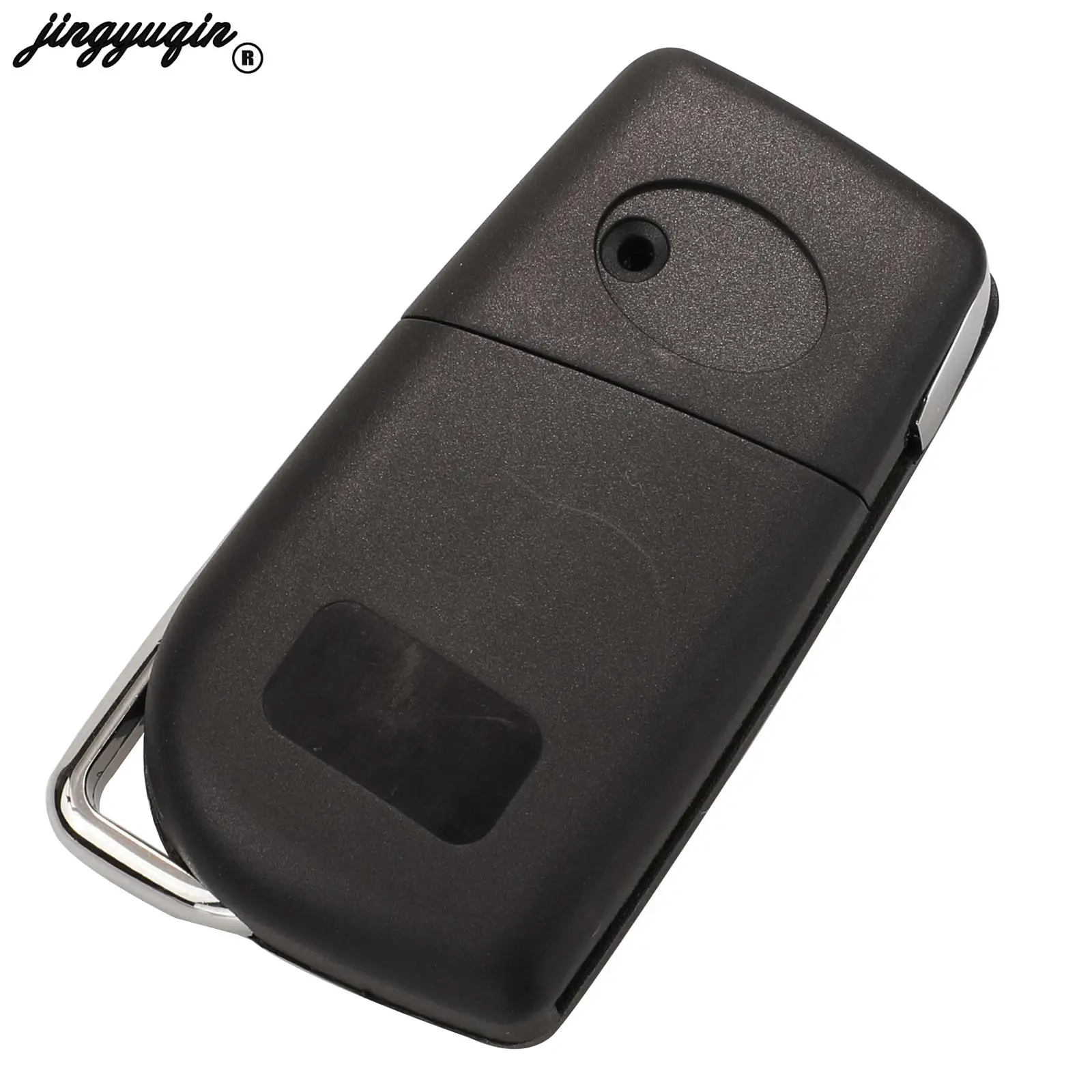 Premium Flip Remote Car Key Shell Case with 2/3 Buttons - Replacement Key Blade Included