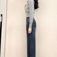 Xpqbb Korean Chic Turndown Collar Sweaters Female Gray Slim Fit Long Sleeve Cropped Sweater for Woman Streetwear Knit Pullovers - Image 4