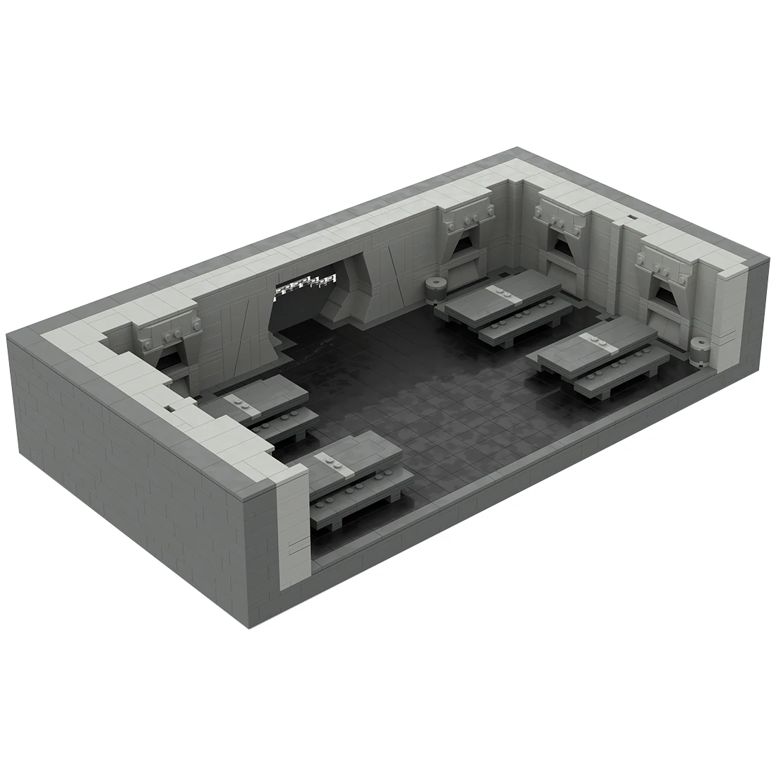 

Authorized MOC-46278 2180pcs Building Blocks MOC Set Film And Television Base Canteen Architecture Scene Bricks Model Toy