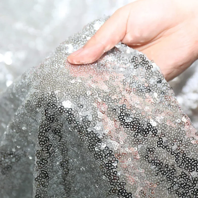Sequin Table Skirt Tables Flash Cloth Birthday Party Decor Wedding Festival Event Rectangle Glitter Table Skirts Decoration