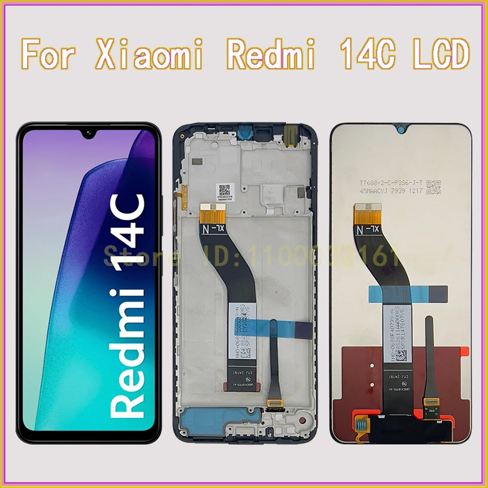Ecran LCD Remplacement XIAOMI Redmi 14C / 2411DRN47C, 2409BRN2CA, 2409BRN2C +Kit